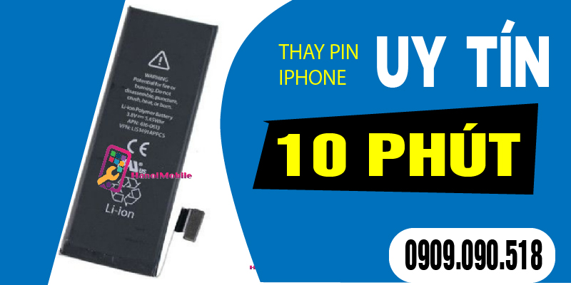 Hình 1: Địa chỉ thay Pin uy tín lấy ngay trong 10 phút tại HanoiMobile